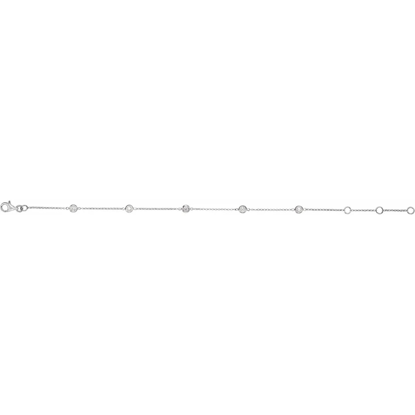 Diamond Bezel-Set Bracelet