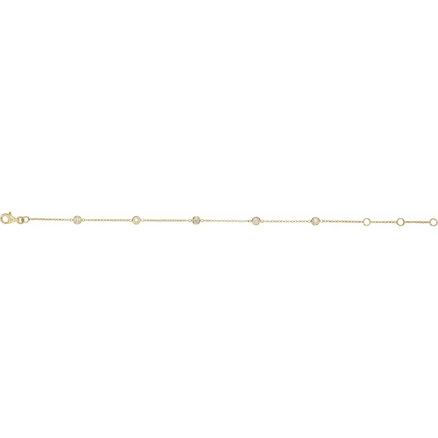 Diamond Bezel-Set Bracelet