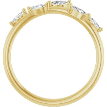 Diamond Leaf Ring
