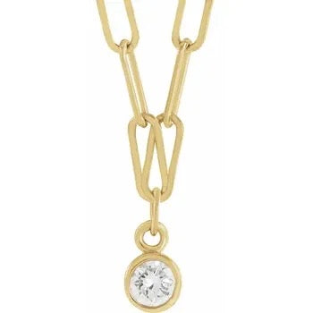 Diamond Micro Bezel-Set Necklace