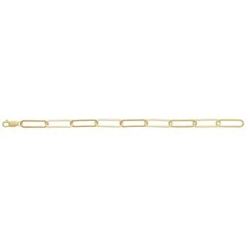 Gold Paperclip-Style Bracelet
