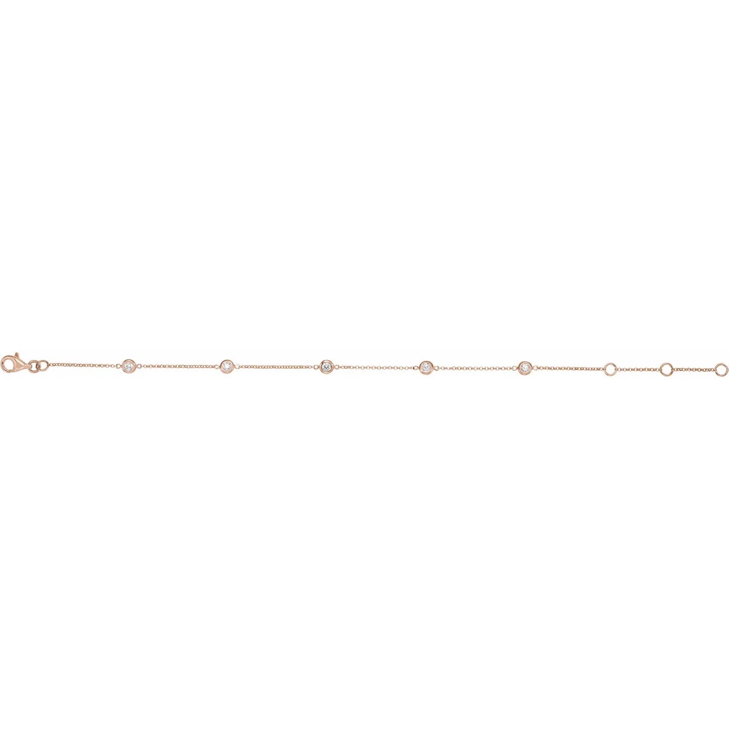 Diamond Bezel-Set Bracelet
