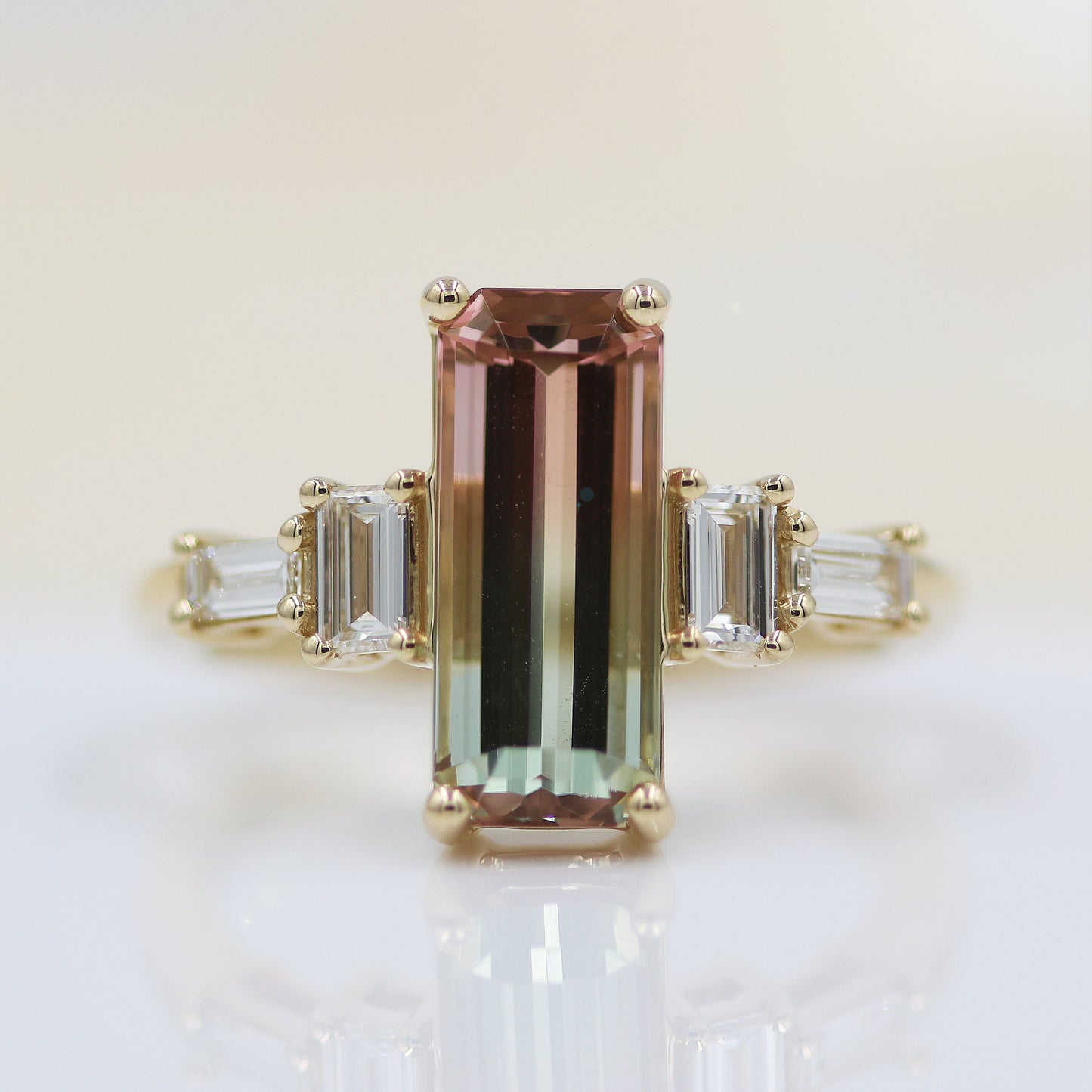 Watermelon Tourmaline Ring