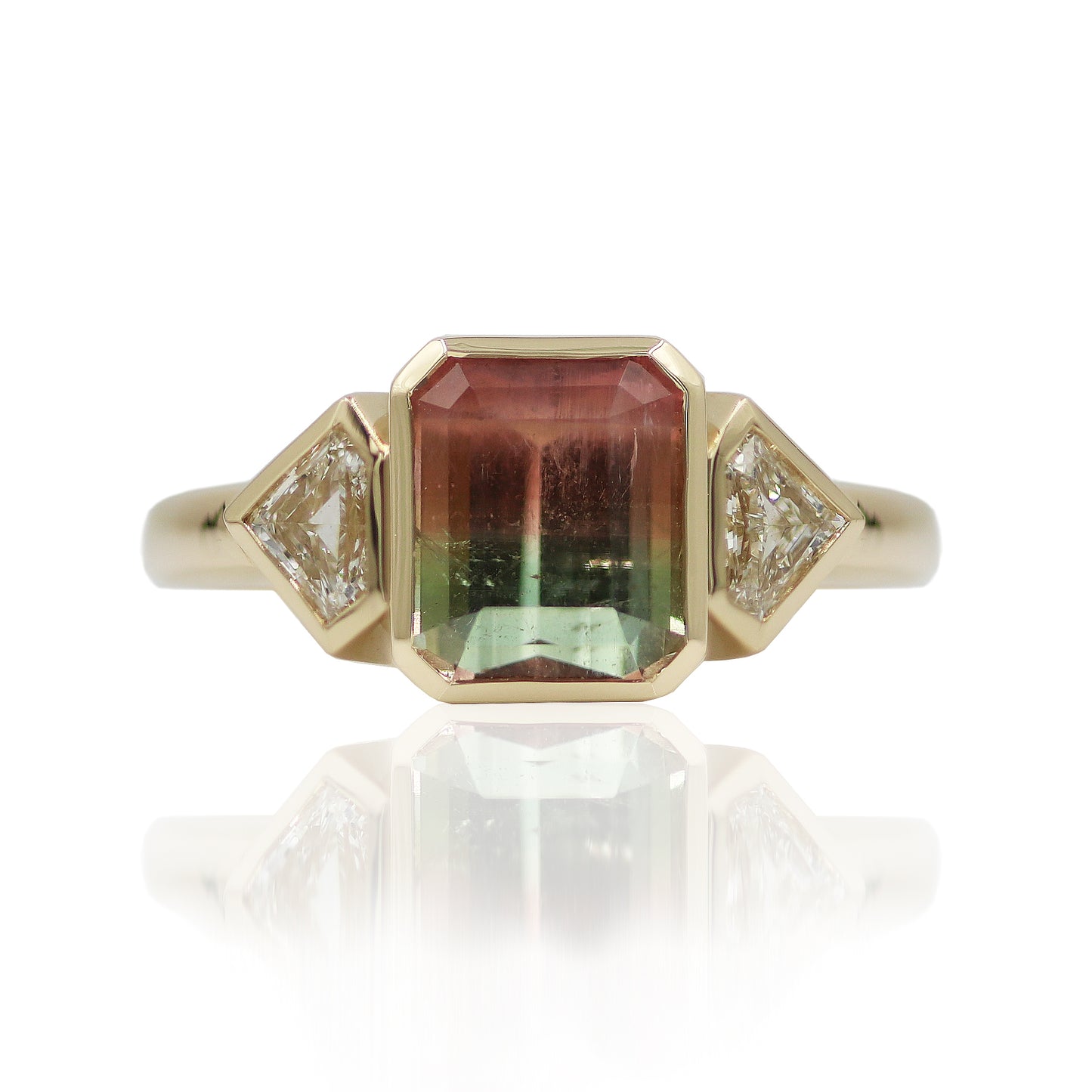 Bezeled Watermelon Tourmaline