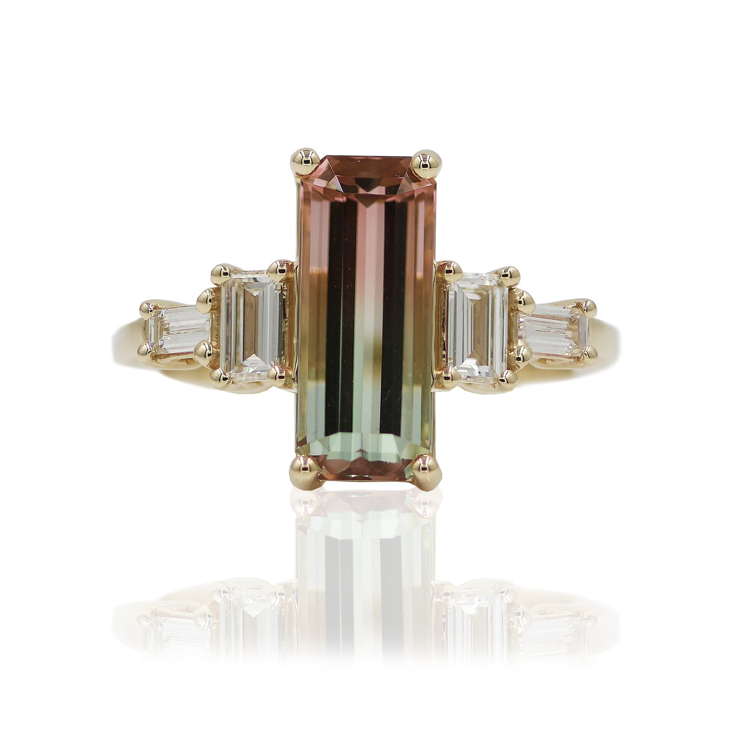 Watermelon Tourmaline Ring
