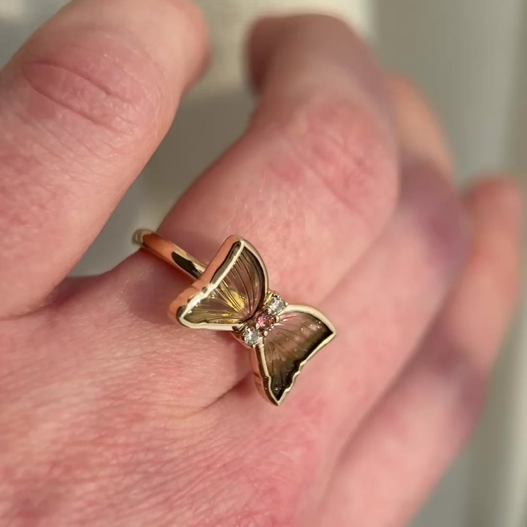 Load and play video in Gallery viewer, Emerge Butterfly Ring