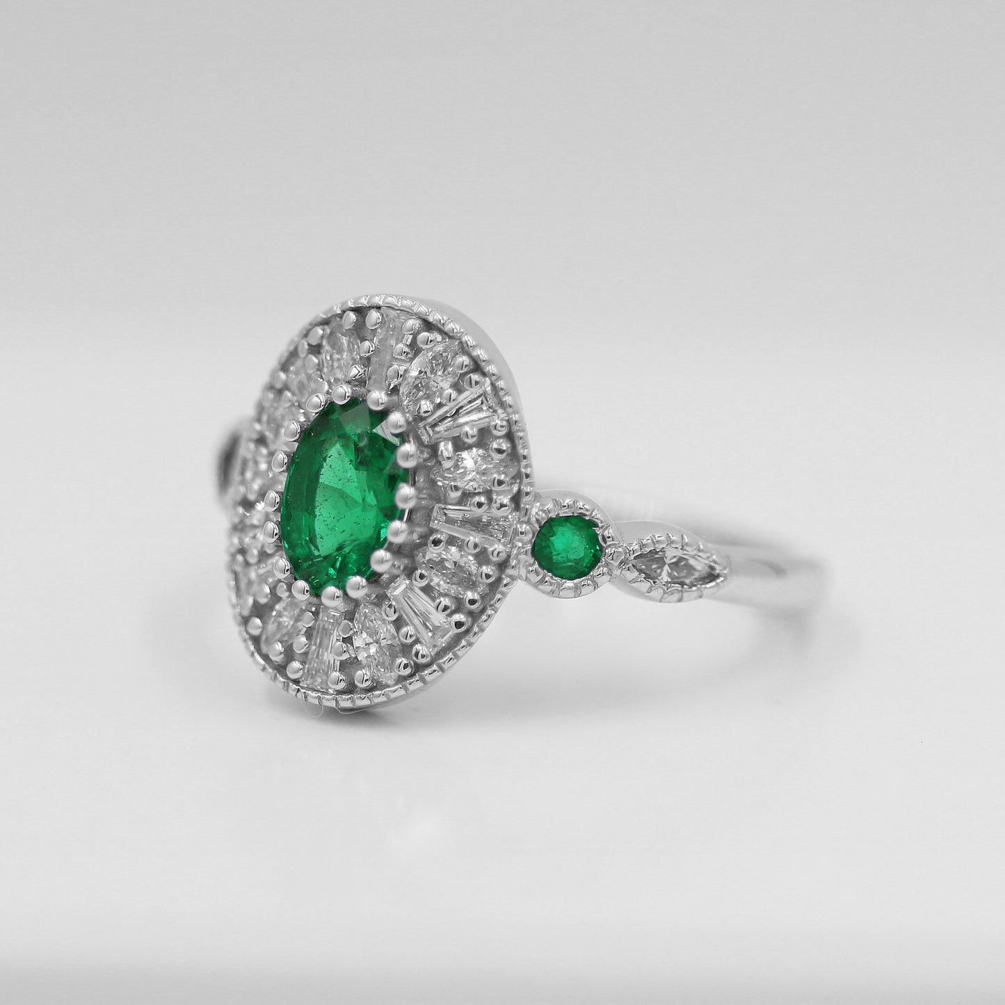 Emerald & Diamond Ring