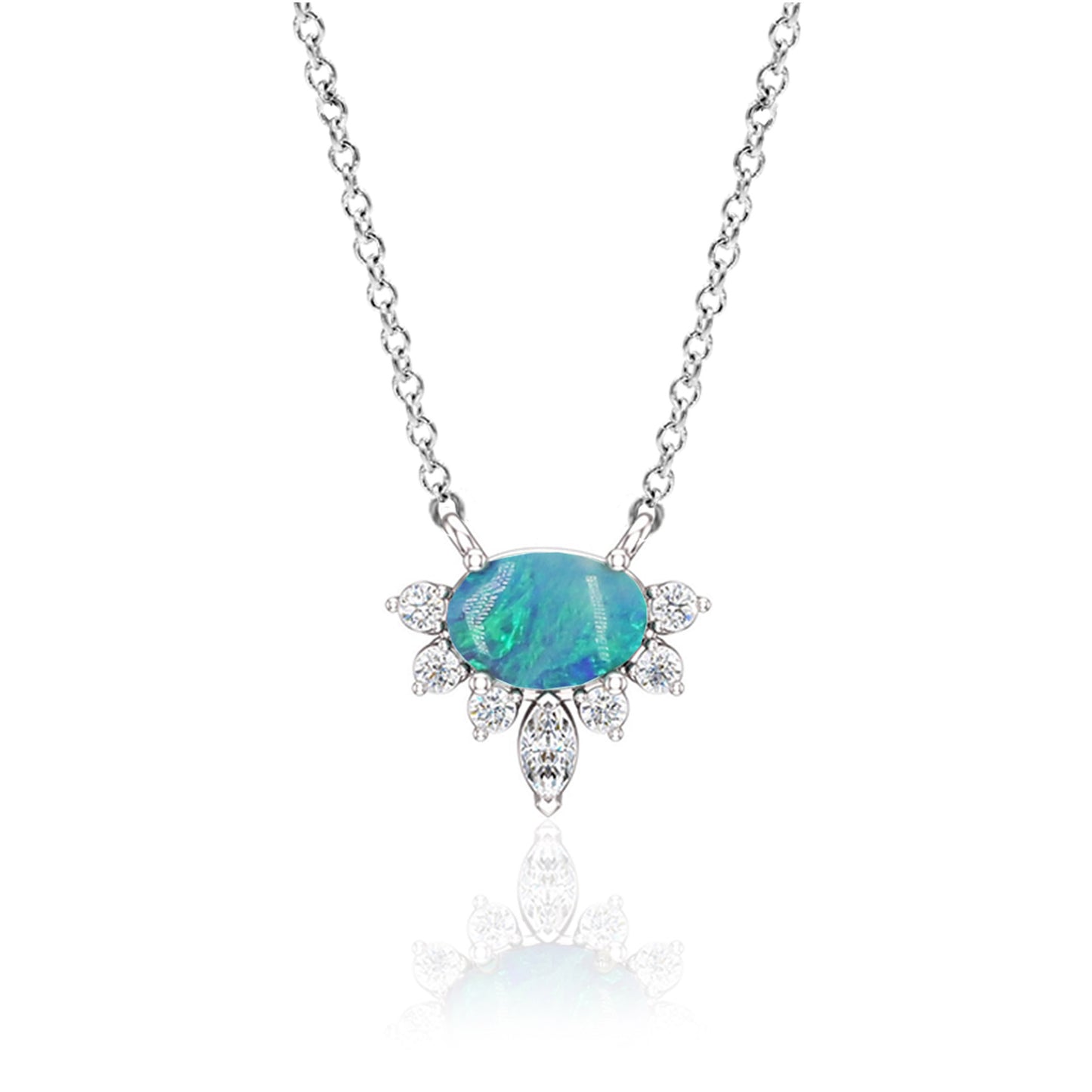 Blue Opal Necklace