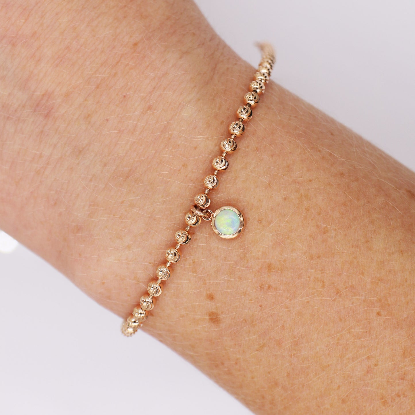 Rose Gold Opal Bracelet