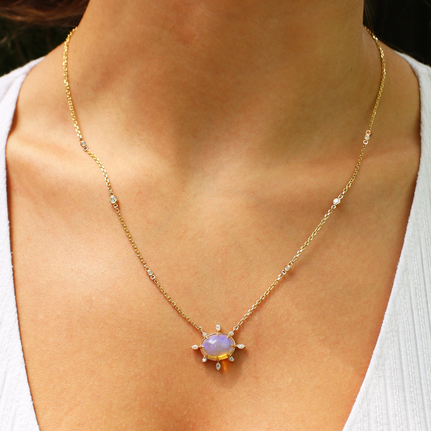 Lightning Ridge Opal Necklace