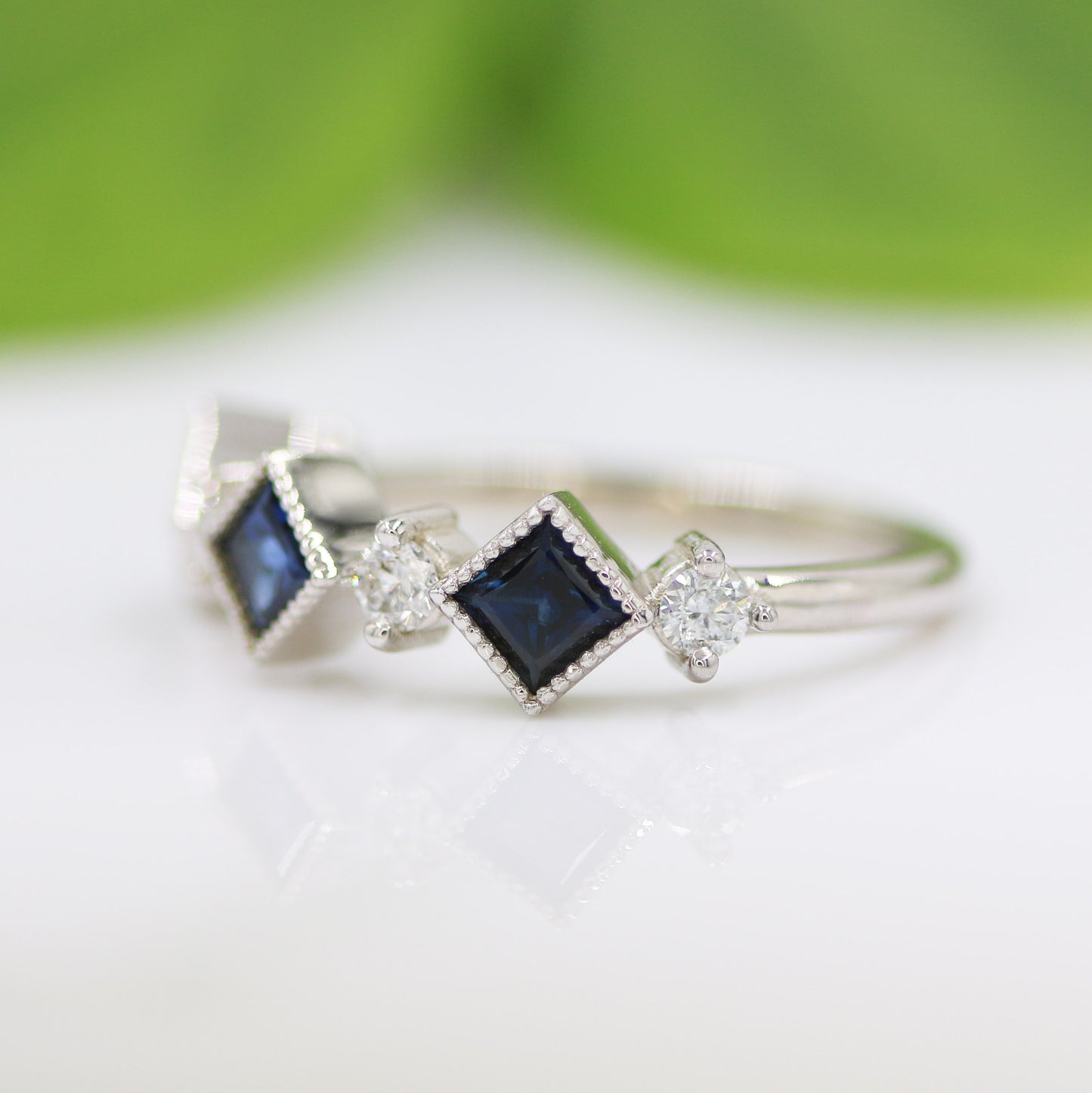 Sapphire & Diamond Band