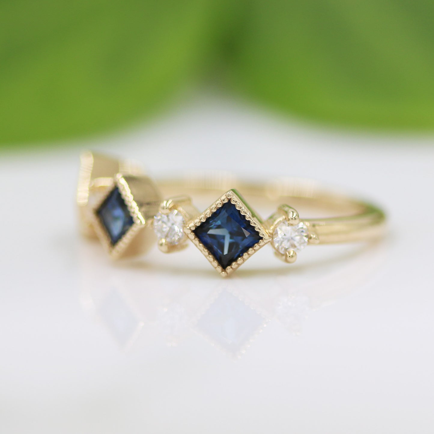 Sapphire & Diamond Band