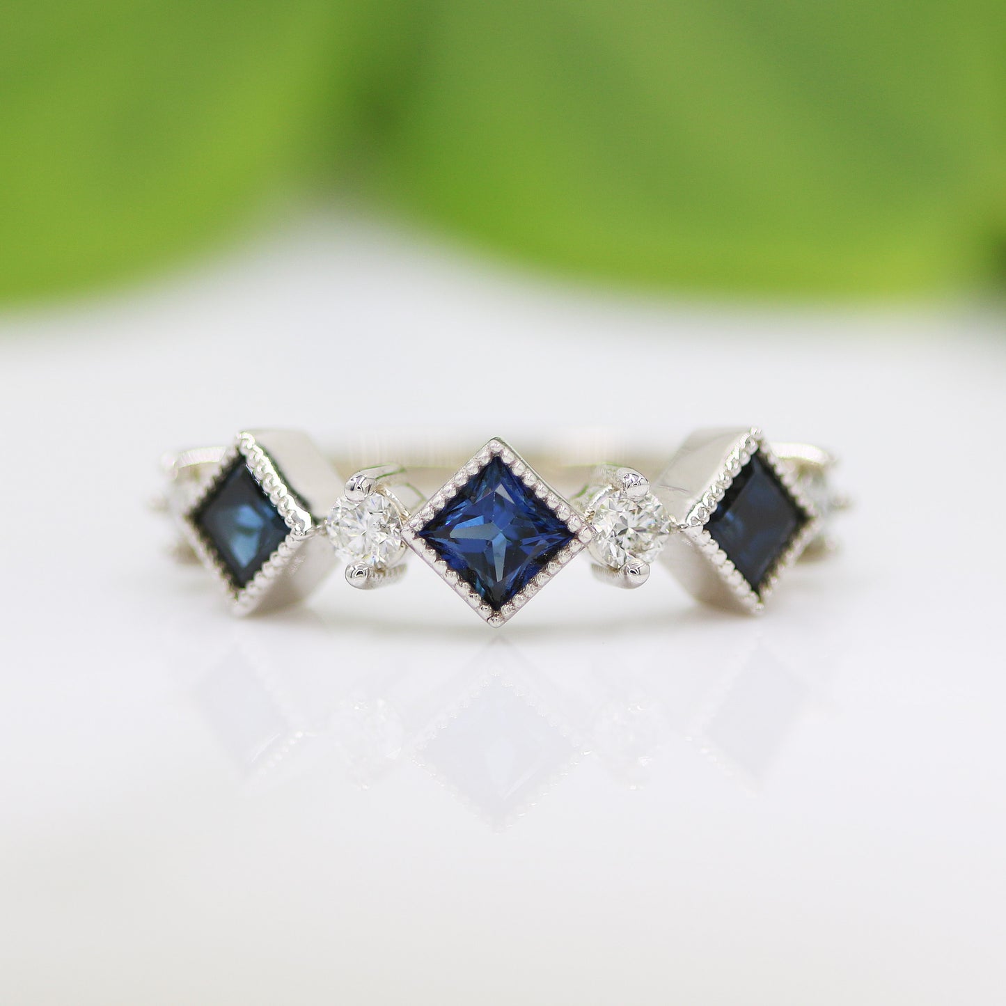 Sapphire & Diamond Band