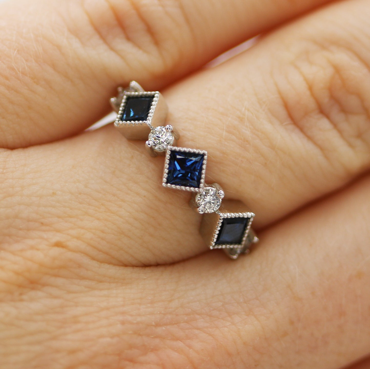 Sapphire & Diamond Band