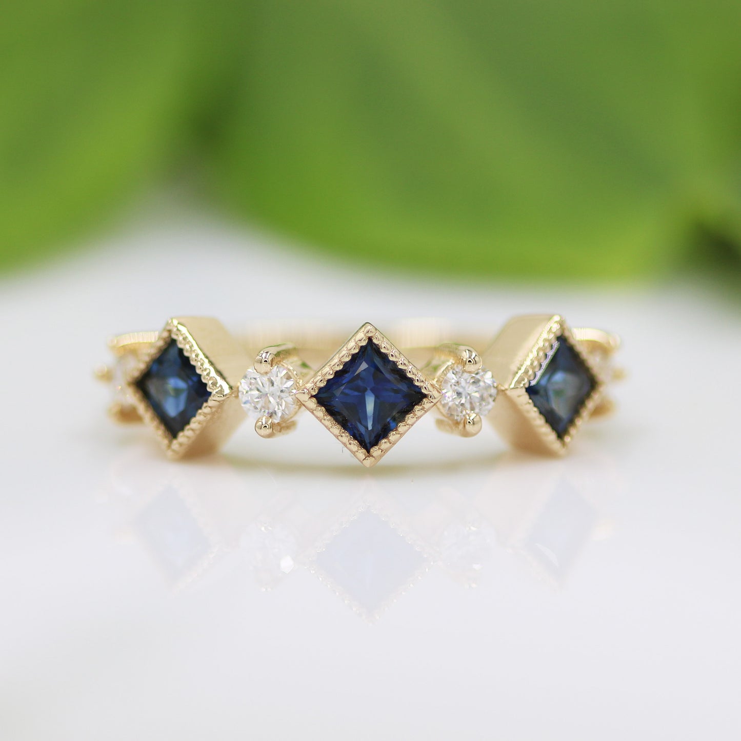 Sapphire & Diamond Band