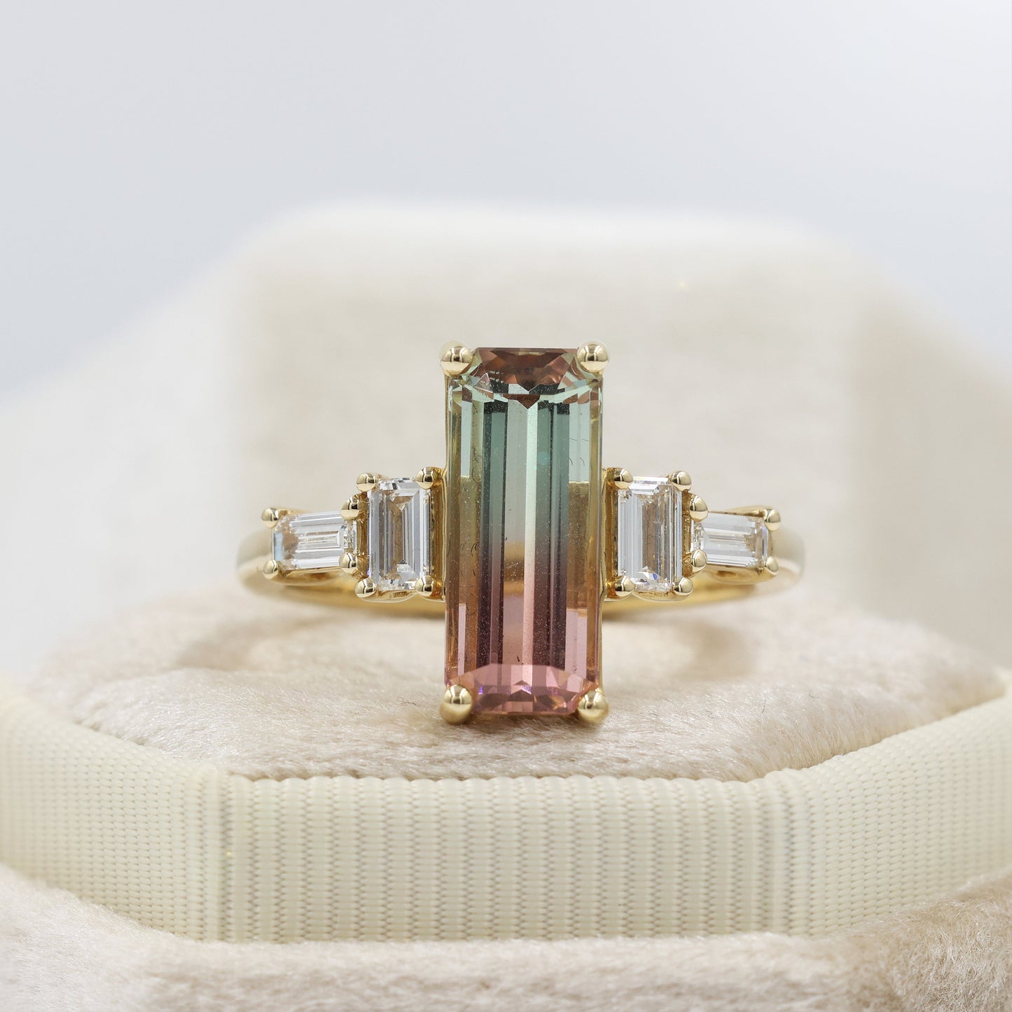 Watermelon Tourmaline Ring