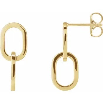 Interlocking Oval Earrings
