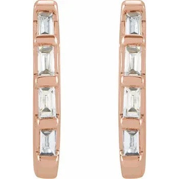 Load image into Gallery viewer, Diamond Huggie Earrings
