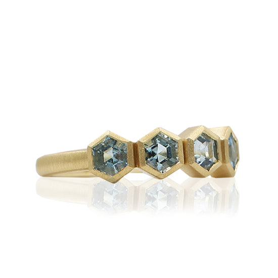 Aquamarine Hex Stacker