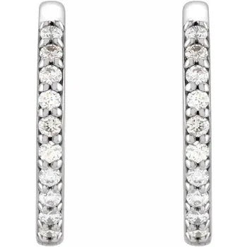 Load image into Gallery viewer, Natural Diamond Huggie Earrings
