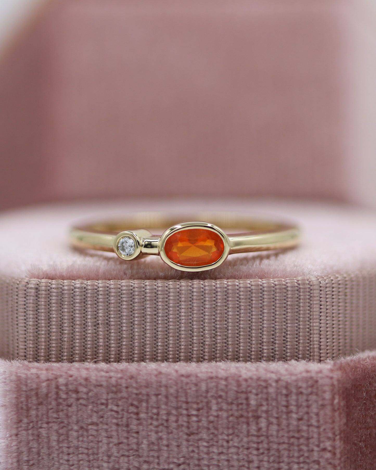 Load image into Gallery viewer, 18KT Fire Opal &amp;amp; Diamond
