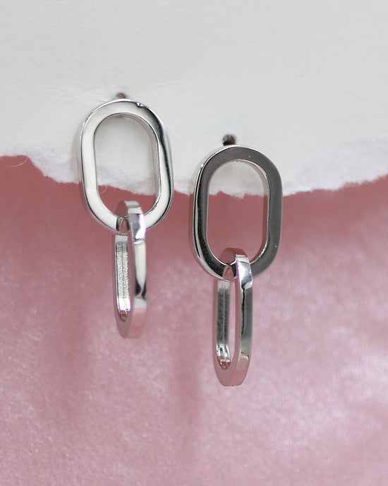 Interlocking Oval Earrings
