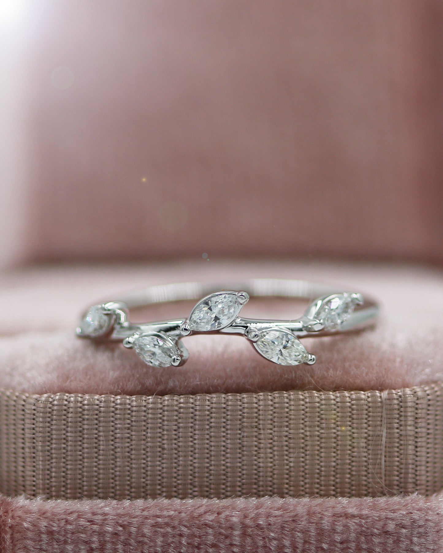 Diamond Leaf Ring