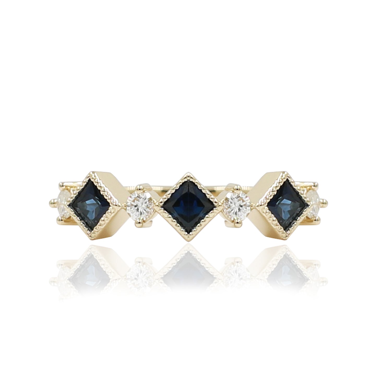 Sapphire & Diamond Band