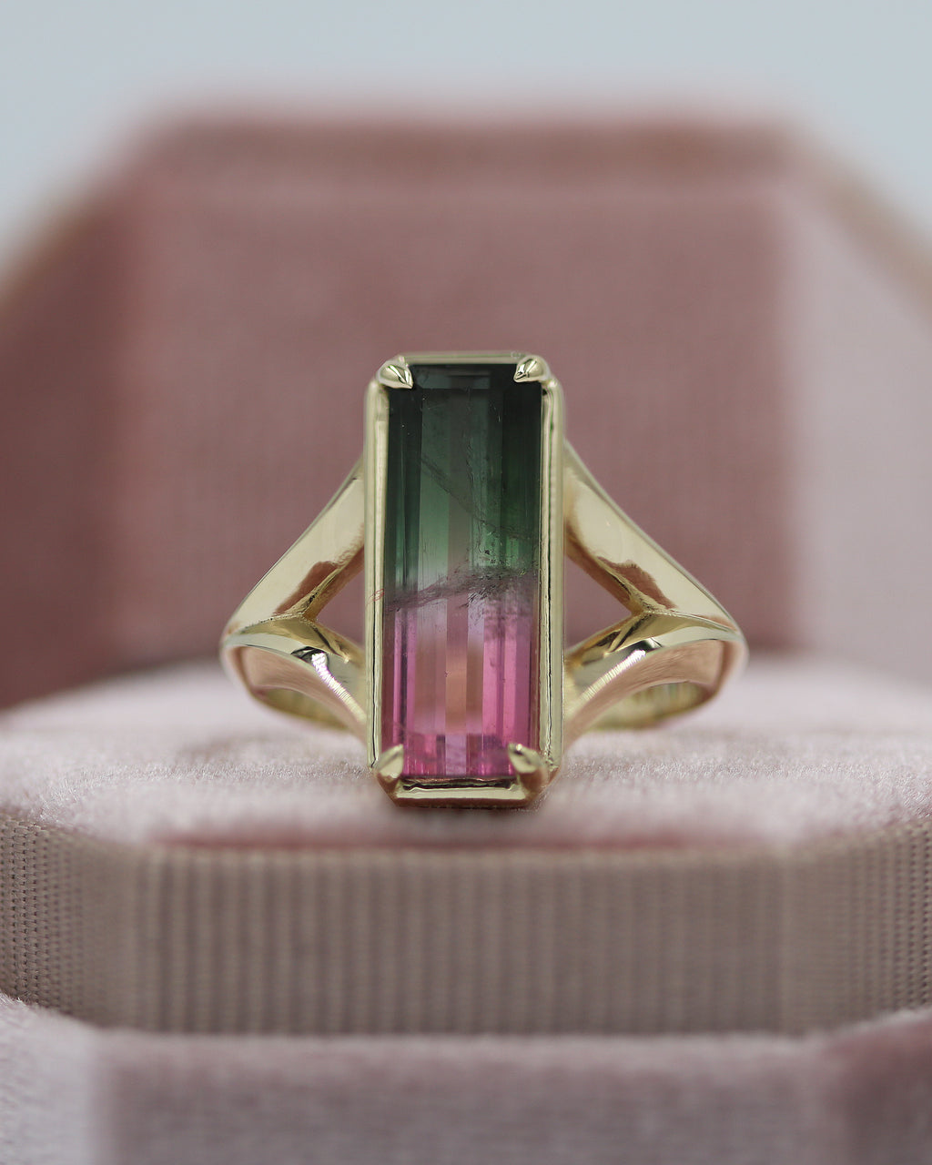 Real watermelon tourmaline ring discount
