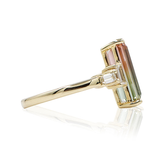 Watermelon Tourmaline Ring