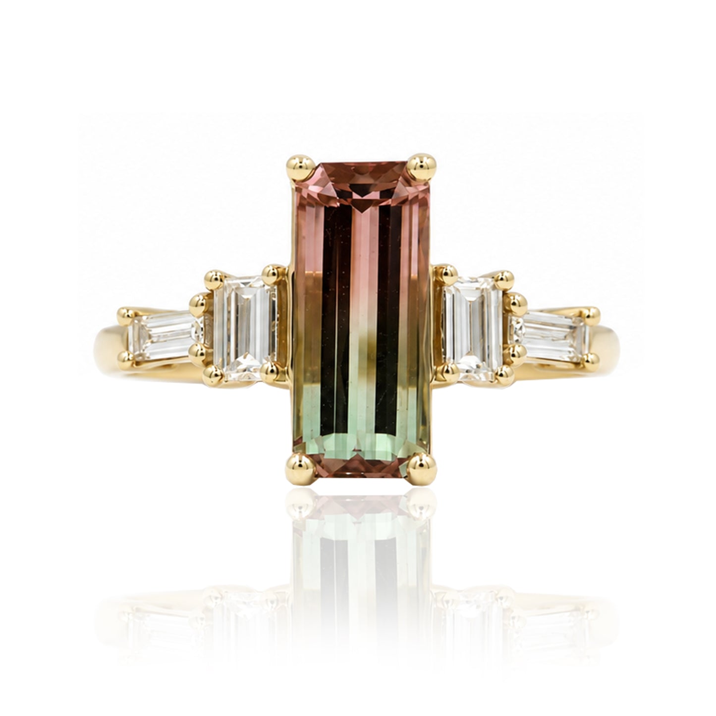 Watermelon Tourmaline Ring
