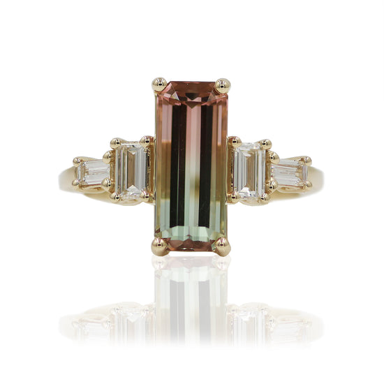 Watermelon Tourmaline Ring