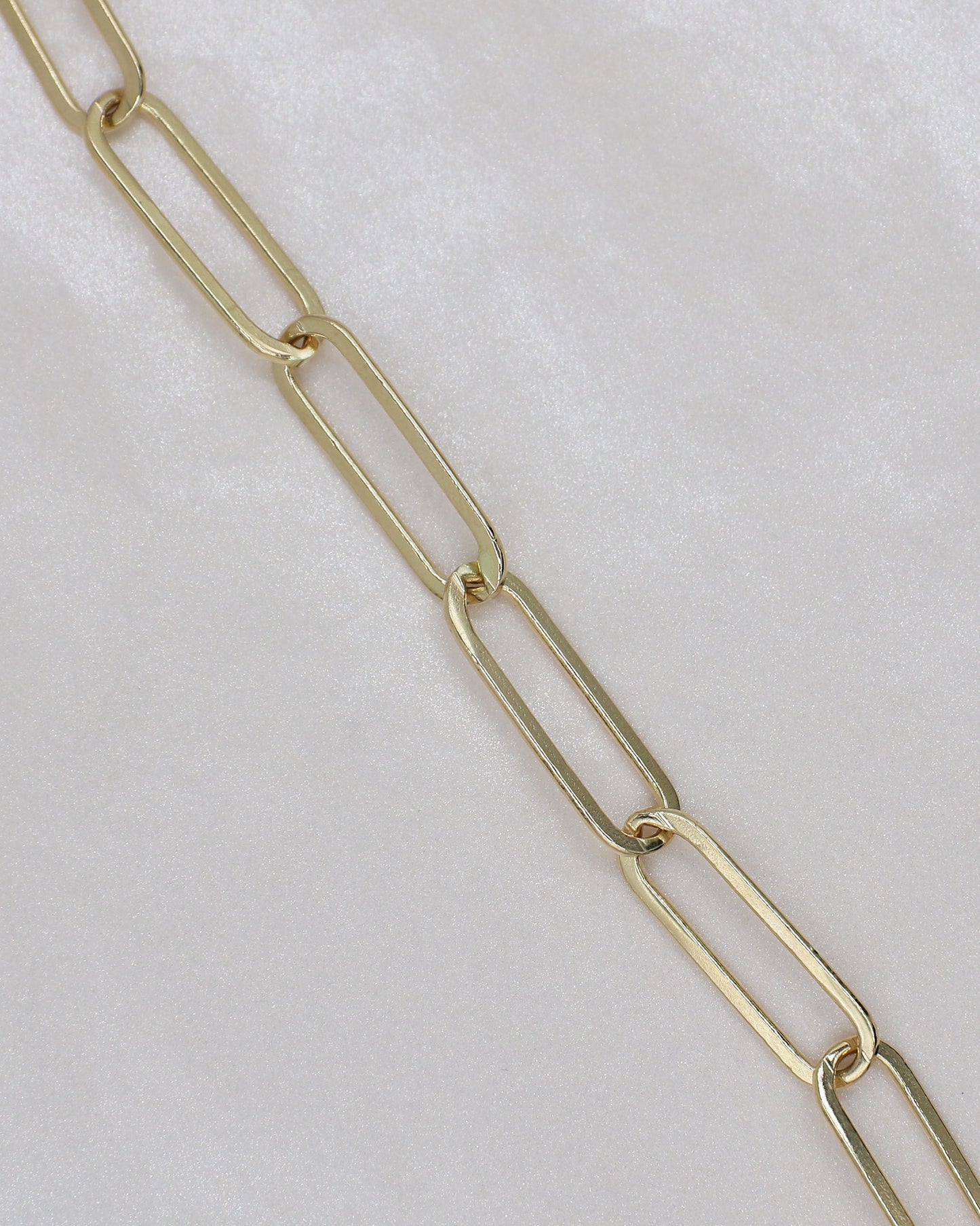 Gold Paperclip-Style Bracelet
