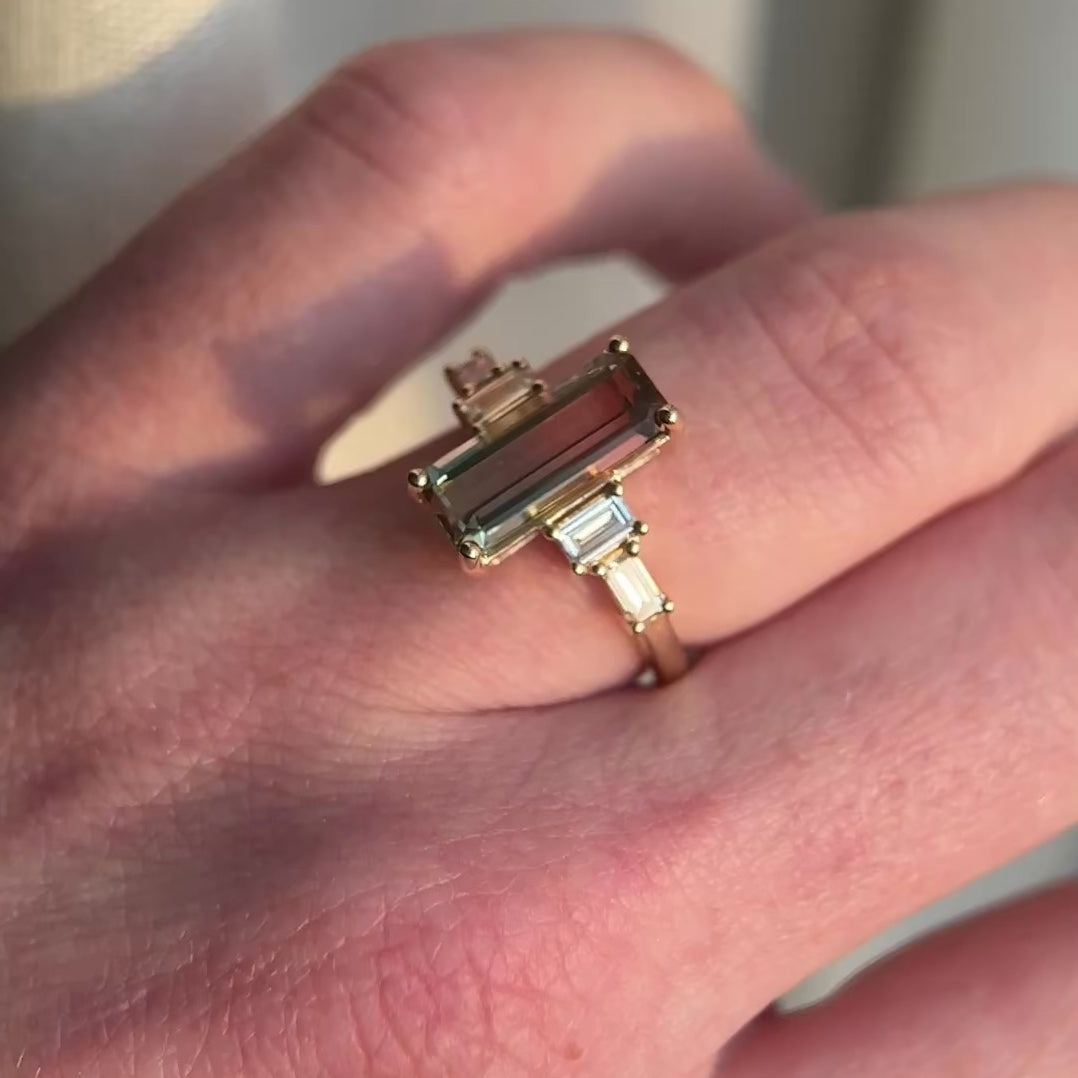 Load and play video in Gallery viewer, Watermelon Tourmaline Ring
