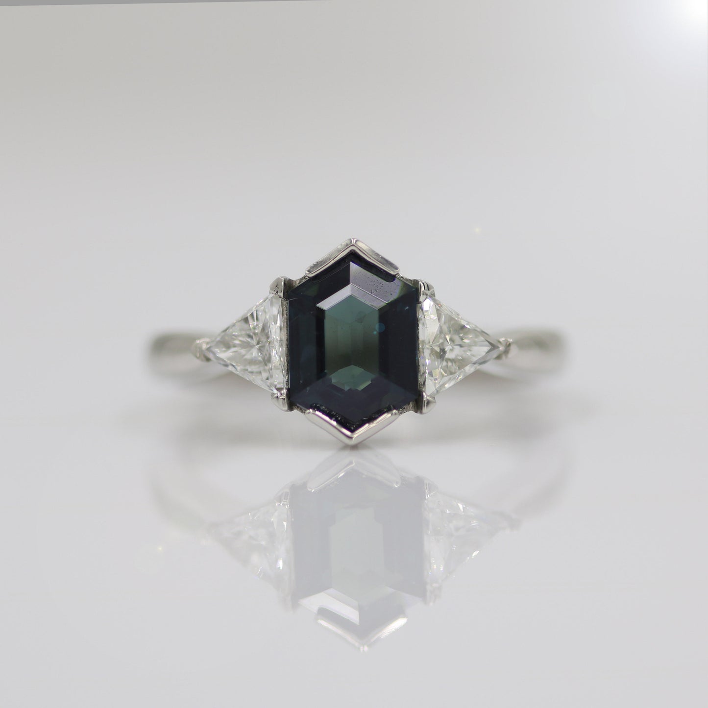 Hexagon Sapphire Ring