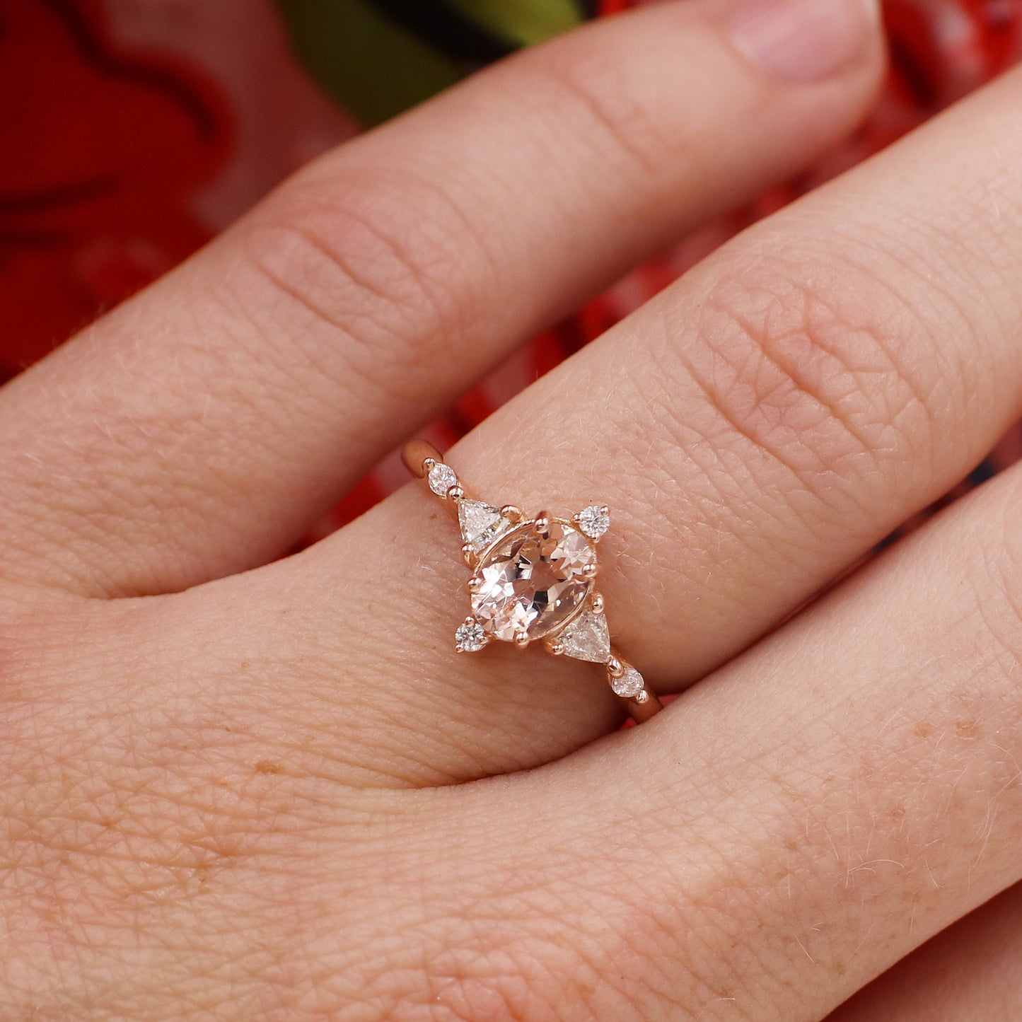 Load image into Gallery viewer, Morganite &amp;amp; Diamond Ring
