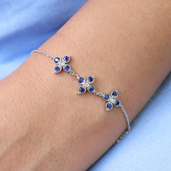 Load image into Gallery viewer, Sapphire and Diamond Bracelet
